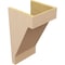 Ekena Millwork 11"W x 11"D x 22"H Wide Burlington Rough Cedar Woodgrain TimberThane Corbel, Primed Tan CORUR11X11X22BURRCPR - alternate 5